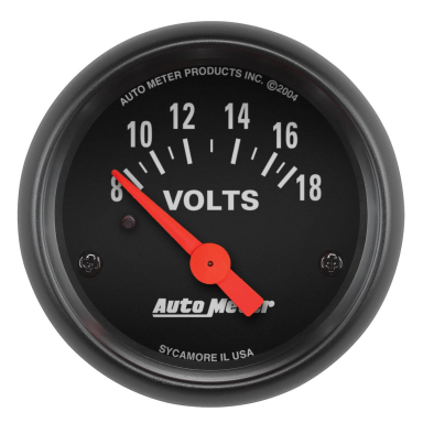 Z Series Voltmeter 8-18V Gauge | Auto Meter 2645