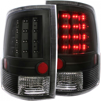 Ram 2010-2018 Black LED Taillights | Anzo 311144