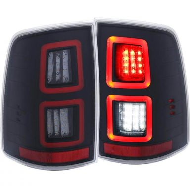 Ram 2013-2018 Black LED Tail Lights | Anzo 311273