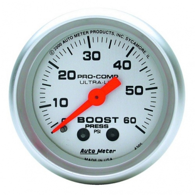 Ultra Lite 60 PSI Boost Gauge | Auto Meter 4305