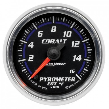 Cobalt 1600 Degree Pyrometer Gauge | Auto Meter 6144