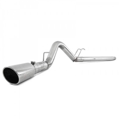 6.4 Powerstroke Installer Series 4 Inch Filter-Back Exhaust W| Downpipe MBRP S6282AL