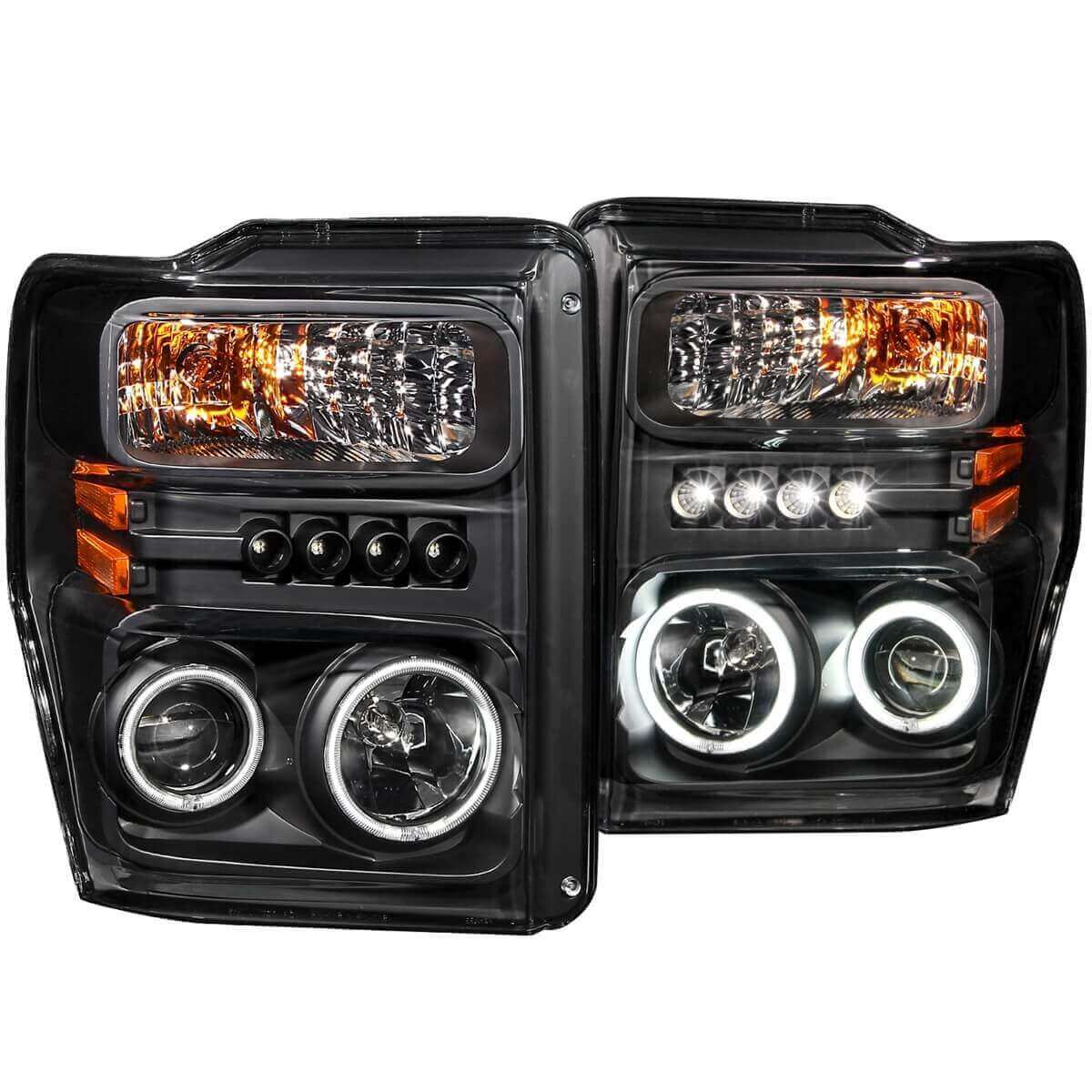 6.4 Powerstroke Black Projector Halo Lights | Anzo 111168