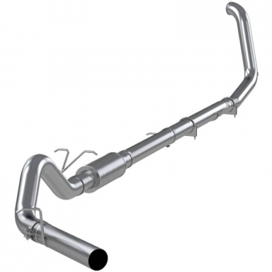 7.3 Powerstroke Exhaust 4 Inch Aluminized TB with Muffler MBRP S6200P
