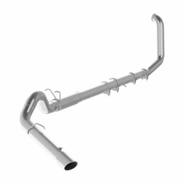 7.3 Powerstroke Exhaust 5 Inch 409 SS TB with Muffler/Tip MBRP S62220409