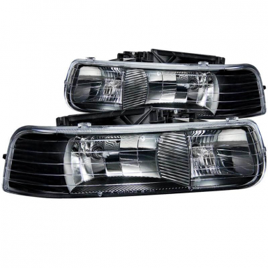 Silverado 1999-2002 Chevrolet Silverado Clear (Black) Anzo 111155