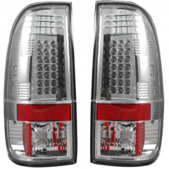 Super Duty 1999-2007 Chrome Led Tail Lights Recon 264172CL