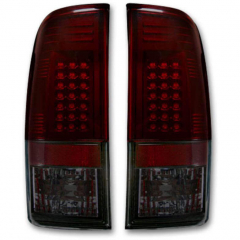 Super Duty 1999-2007 Dark Red Smoked Led Tail Lights Recon 264172RBK