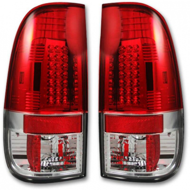Super Duty 1999-2007 Red Led Tail Lights Recon 264172RD