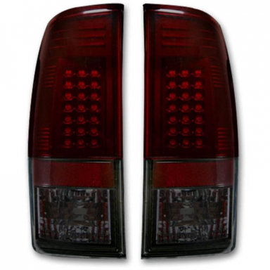 6.4|6.7 Powerstroke Dark Red Smoked LED Tail Lights Recon 264176RBK