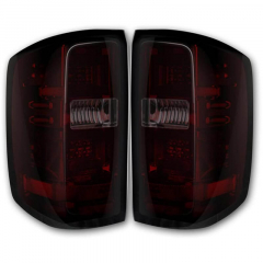 Silverado 15-19 Dark Red Smoked OLED Tail Lights Recon 264238RBK