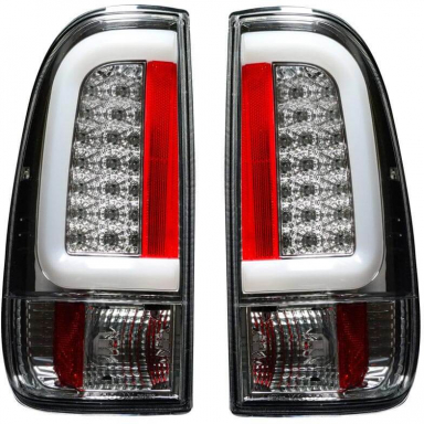 Super Duty 1999-2007 Chrome OLED Tail Lights Recon 264292CL