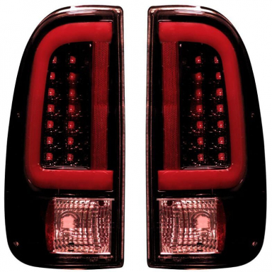 6.4|6.7 Powerstroke Dark Red Smoked OLED Tail Lights Recon 264293RBK