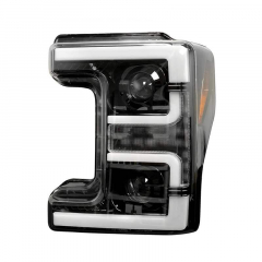 Super Duty 2017-2019 Smoked Headlights With Scanning Signals & OLED DRL Recon 264372BKC