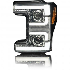 Super Duty 2017-2019 Chrome Headlights With Scanning Signals & OLED DRL Recon 264372CLC