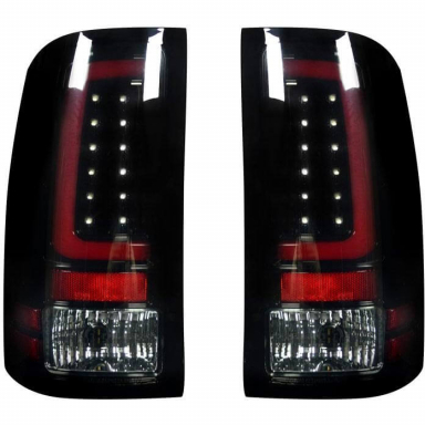 Sierra (SRW) 2007.5-2014 Smoked OLED Tail Lights Recon 264389BK