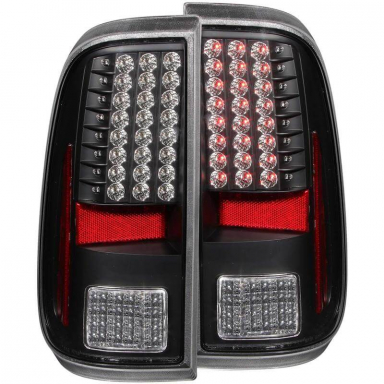 6.4|6.7 Powerstroke Black LED Tail Lights | Anzo 311127