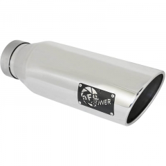 4 Inch Mach Force-XP Polished SS Exhaust Tip | AFE 49T40601-P18