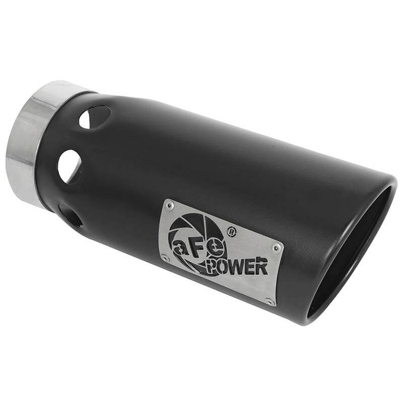 aFe 49T50601-P12 aFe Diesel Exhaust Tip Bolt On Polished 5in Inlet x 6in Outlet x 12in Long main image 0