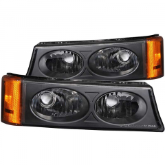 Silverado 2003-2007 Crystal Black Parking Lights Anzo 511036