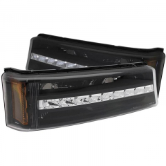 Silverado 2003-2007 Black G2 LED Parking Lights Anzo 511067
