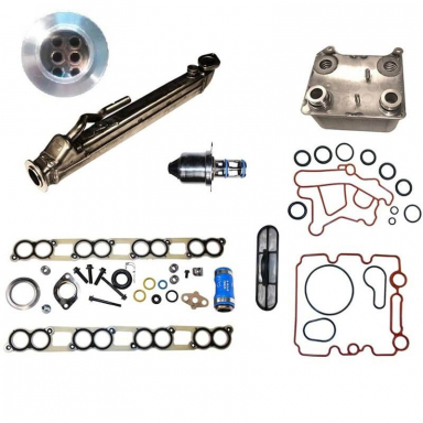 6.0 Powerstroke EGR Cooler, EGR Valve and Oil Cooler Kit | Bostech EGR500-8