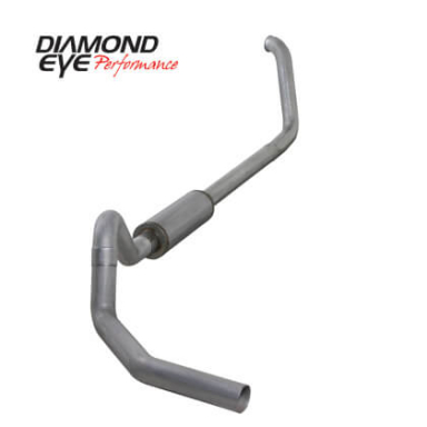 7.3 Powerstroke 4" Turbo Back AL Exhaust w/Muffler (Cab & Chassis) | Diamond Eye K4327A