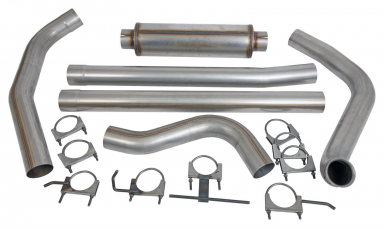 7.3 Powerstroke Summit SUM-680072 4 inch Stainless Turbo Back With Muffler Exhaust