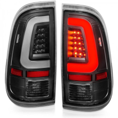 6.4 Powerstroke Black LED Tail Lights | Anzo 311356