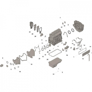 3.9 Cummins 4BT Lower Engine Gasket Set 3802375