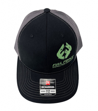 FFD Black & Charcoal Trucker Hat With Green Logo