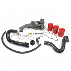 7.3 Powerstroke Water Pump W/Filter & Billet Housing/Dual Alt Hose | Dieselsite WPCF-C
