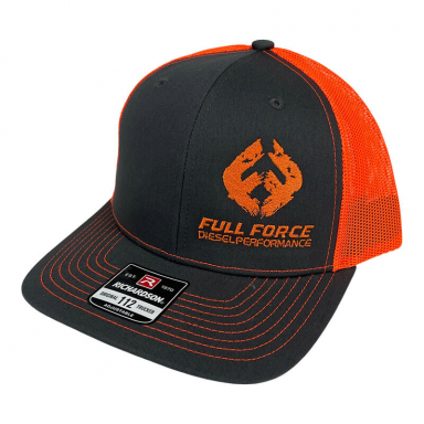 FFD Dark Grey And Neon Orange Trucker Hat