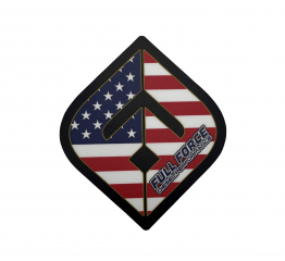 Full Force American Flag Diamond Sticker