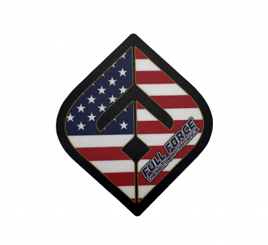 Full Force American Flag Diamond Sticker