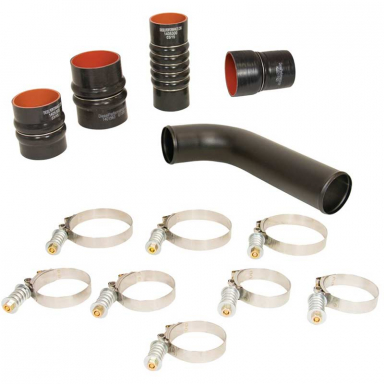 2003-2007 Dodge Cummins Intercooler Boot Kit – Black Silicone With Clamps – By DIESELSPEEDSHOP.COM