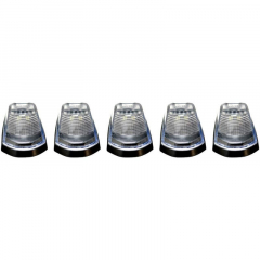 Super Duty 2017-2023 Clear Lens Amber/White Strobe LED Cab Light Kit Recon 264343CLS