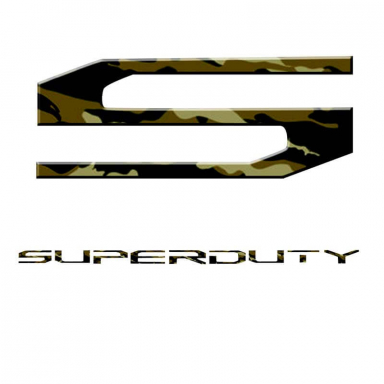 Super Duty 2017-2019 3-Piece Raised Logo Acrylic Emblem Insert Recon 264381