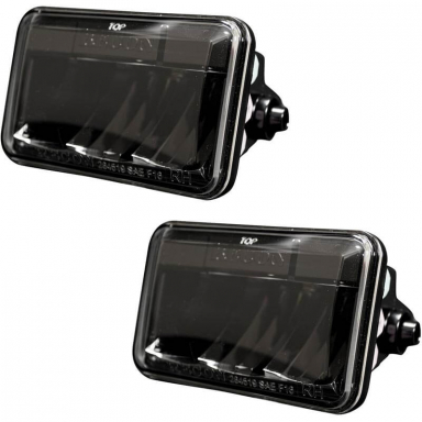 Ford Truck Smoked/Black LED Fog Lights Recon 264519BK
