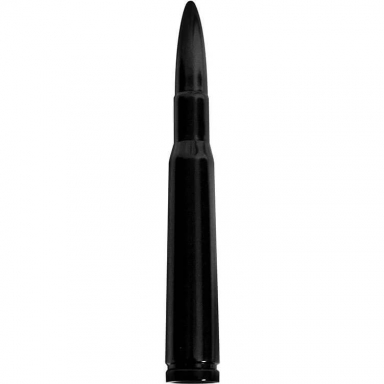 Aluminum .50 Cal Bullet Shaped Threaded Antenna Recon 264ANT50BK