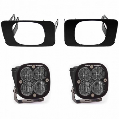 Ford Truck Squadron SAE Clear Fog LED Pocket Light Kit | Baja Designs 447618