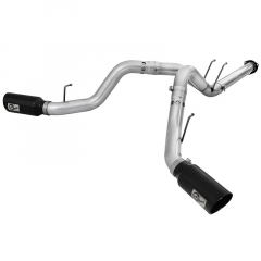 6.7 Powerstroke Atlas Dual 4 Inch Filter-Back Exhaust | AFE 49-03065