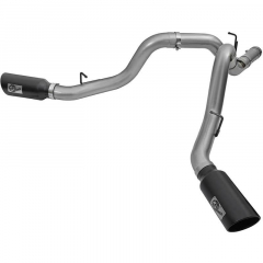 LML Duramax Large Bore HD 4 Inch Dual Filter-Back Exhaust | AFE 49-44080-P
