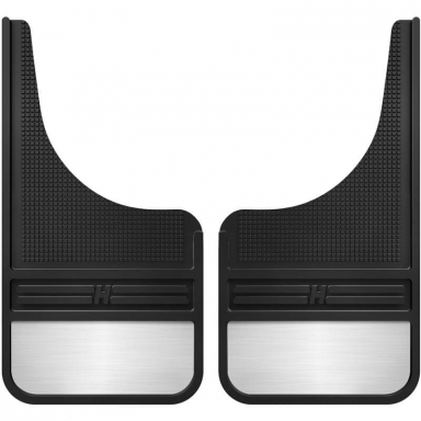 Muddog Rubber Front Mud Flaps W/ Weight (12 Inches) Husky Liners 55001