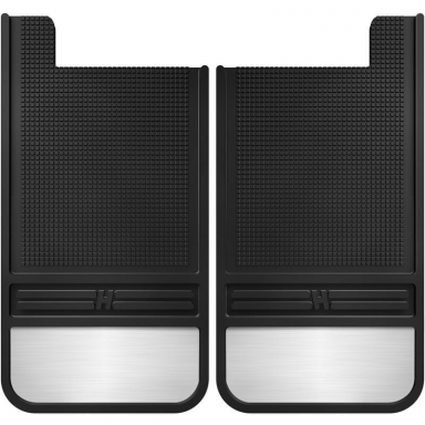 Muddogs Rubber Rear Mud Flaps W/ Weight (12 Inch) Husky Liners 55101