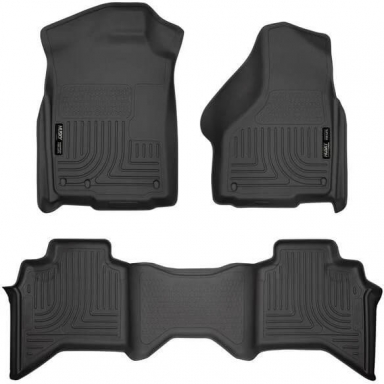 Ram 2003-2009 Weatherbeater Front & Back Floor Liner Husky Liners 98031