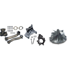 7.3 Powerstroke FFD Up Pipes + Pedestal Delete + Billet Compressor Wheel Kit