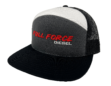 Full Force Black and White 7 Panel Trucker Hat