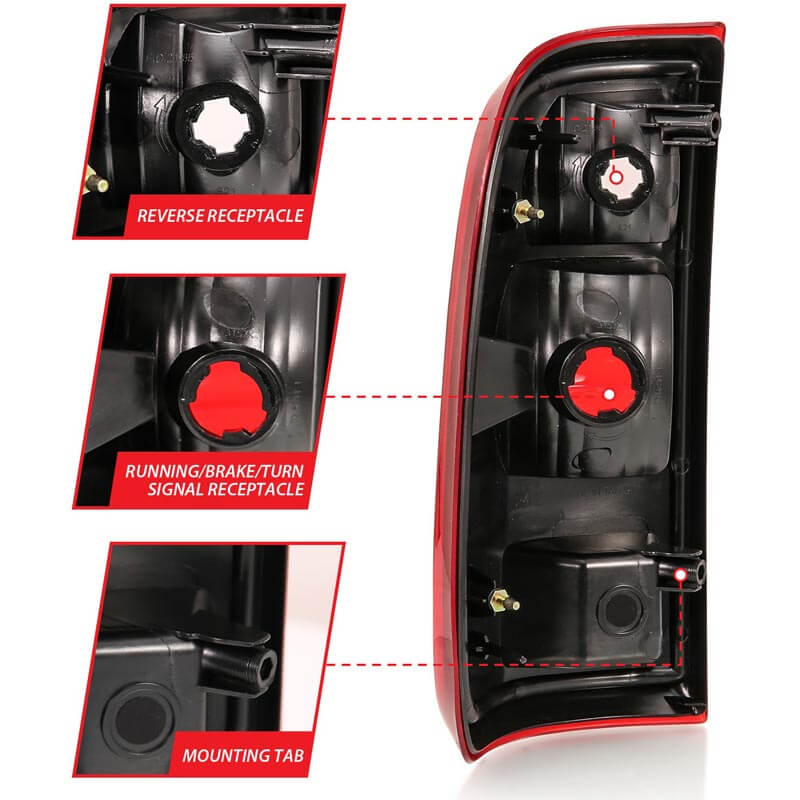 6.4|6.7 Powerstroke Red Tail Lights | Anzo 311305