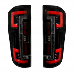 Super Duty 2017-2019 Dual U-Bar Smoked Lens OLED Tail Lights Recon 264299BK